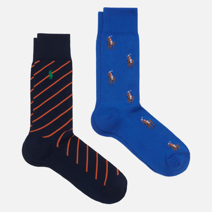 Комплект носков Polo Ralph Lauren All Over PLR Crew 2-Pack