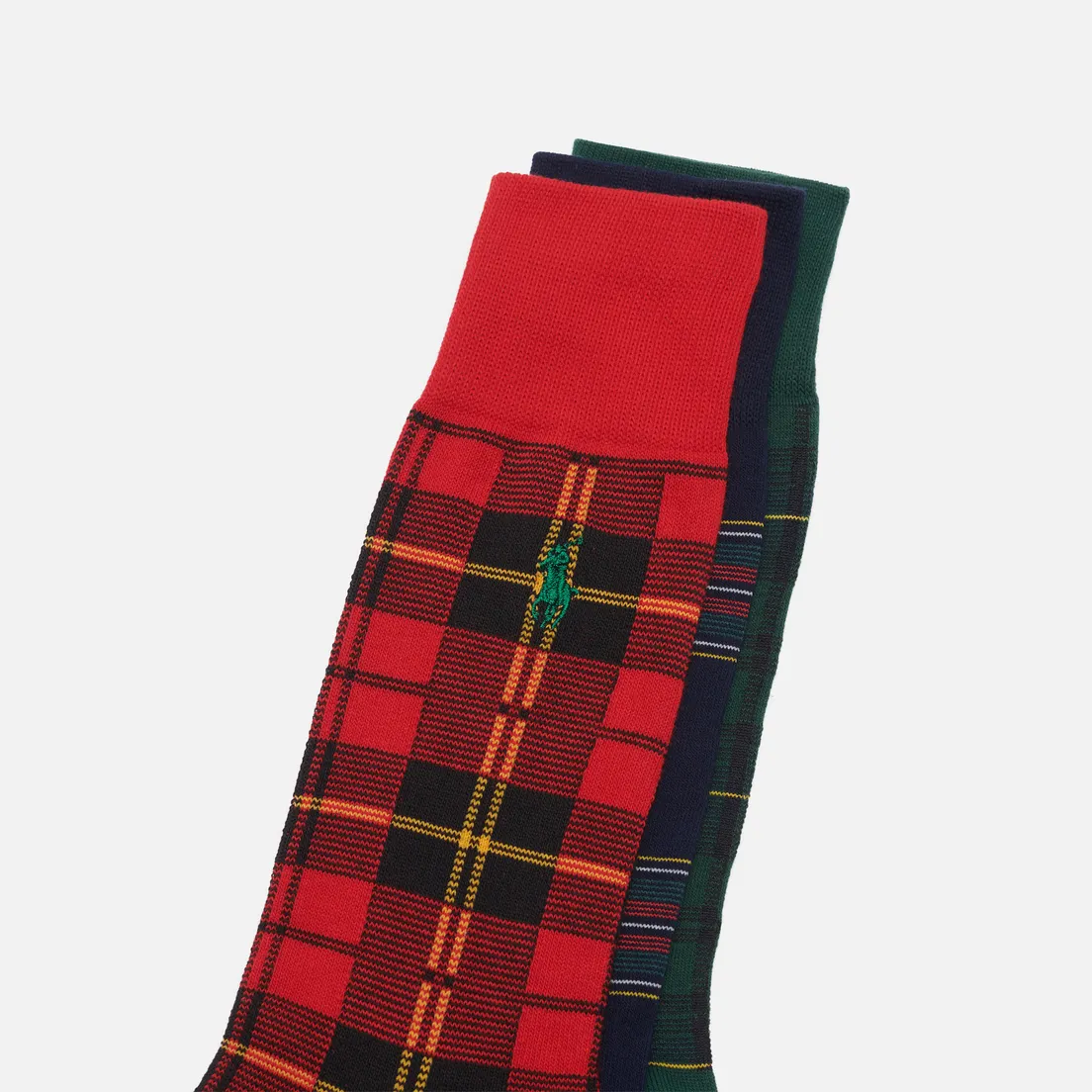 Polo Ralph Lauren Комплект носков Tartan Crew Gift Box 3-Pack