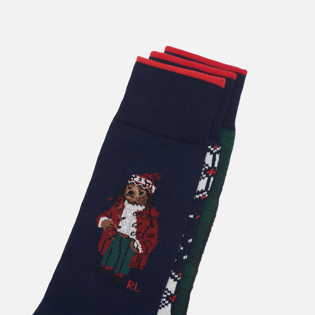 Polo Ralph Lauren Комплект носков Arctic Hold Bear Crew Gift Box 3-Pack