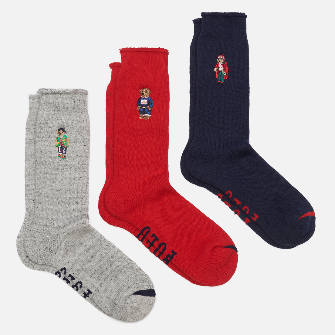 Polo Ralph Lauren Комплект носков Bears Crew Gift Box 3-Pack