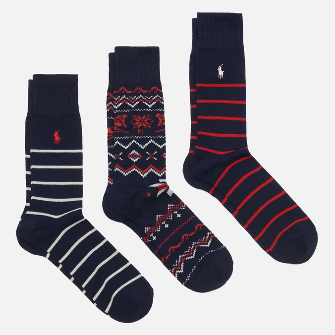 Комплект носков Polo Ralph Lauren Downhill Skiing Crew Gift Box 3-Pack