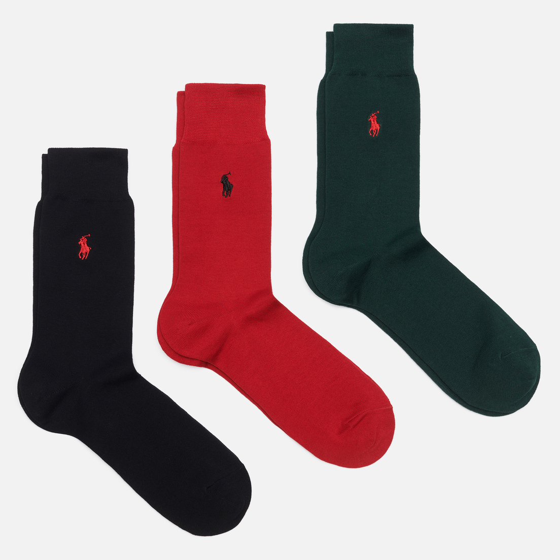 Polo Ralph Lauren Комплект носков Mercerized Cotton Crew 3-Pack