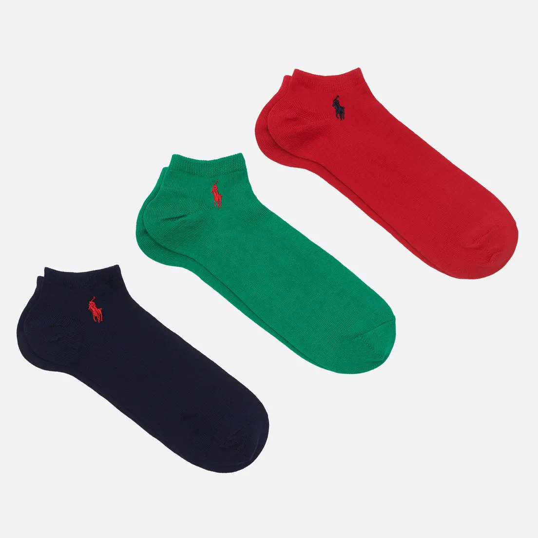 Polo Ralph Lauren Комплект носков Solid Low Cut No-Show 3-Pack