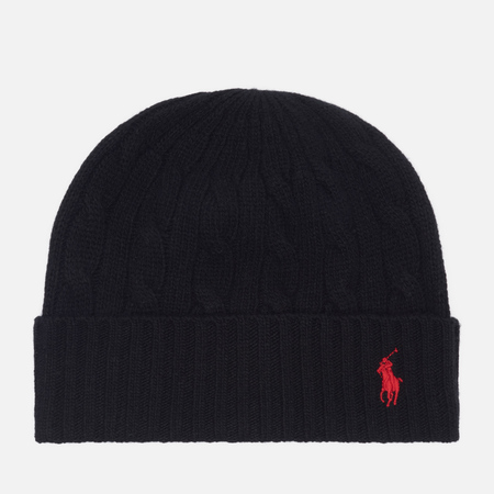  Шапка Polo Ralph Lauren Classic Cable, цвет чёрный