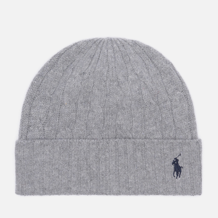   Brandshop Шапка Polo Ralph Lauren Classic Cable, цвет серый