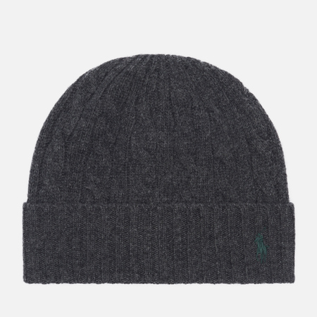   Brandshop Шапка Polo Ralph Lauren Classic Cable, цвет серый