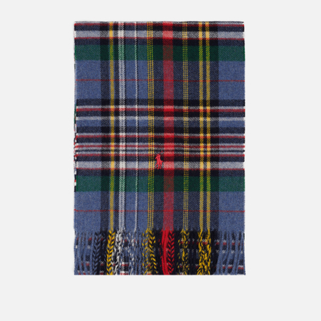 Шарф Polo Ralph Lauren Classic Plaid Oblong, цвет синий