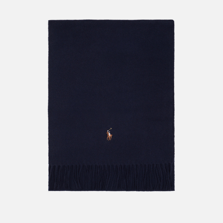 Шарф Polo Ralph Lauren Signature Virgin Wool Oblong, цвет синий