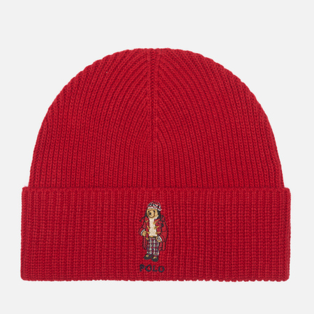  Шапка Polo Ralph Lauren Holiday Bear, цвет красный