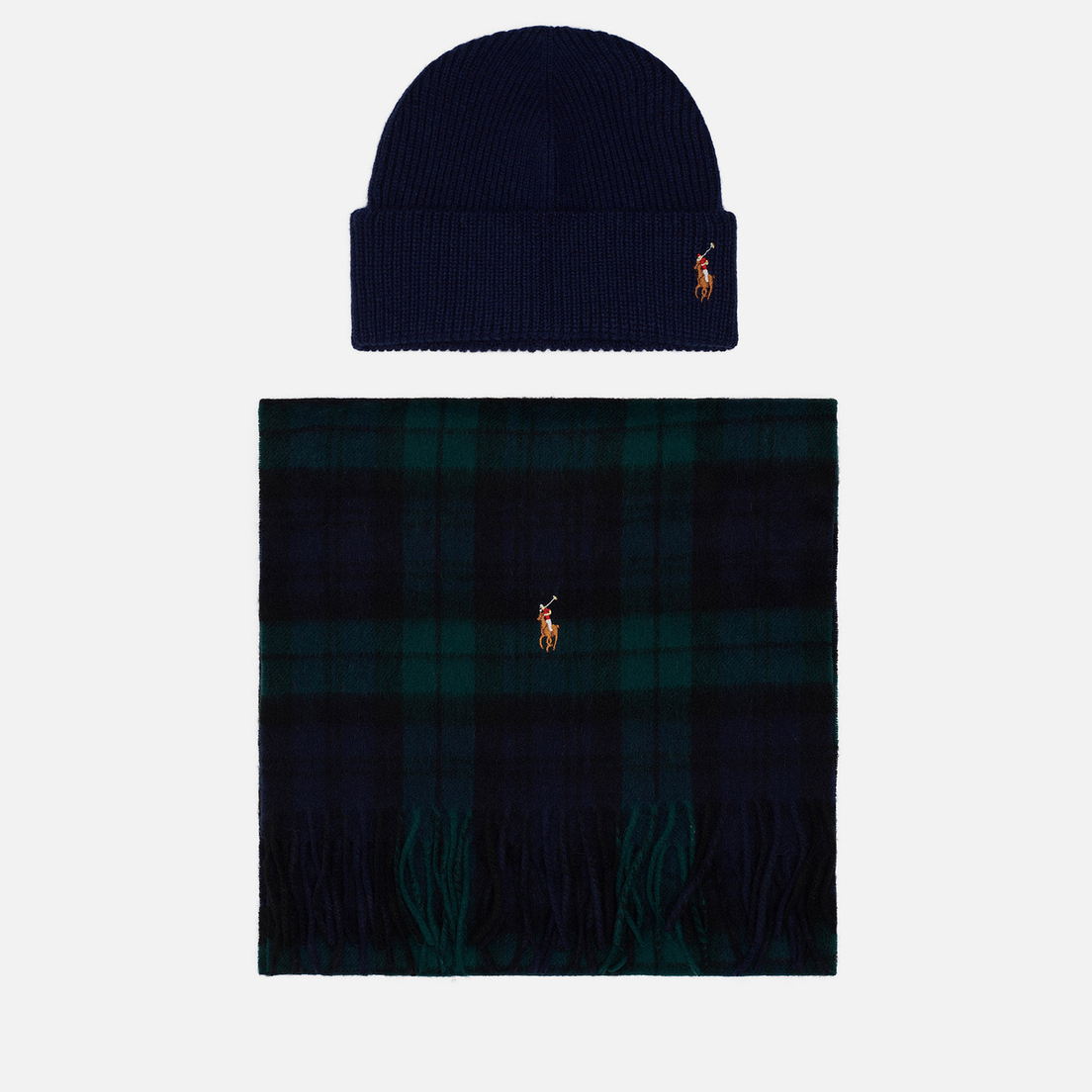 Polo Ralph Lauren Подарочный набор Holiday Tartan Beanie & Scarf Gift Box