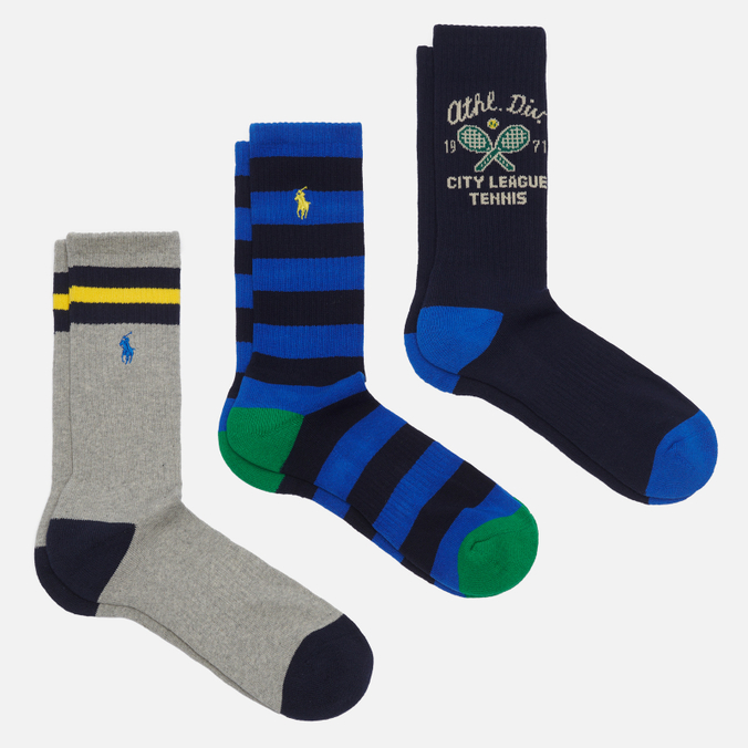 Комплект носков Polo Ralph Lauren Polo Bear Cotton-Blend Crew 6-Pack