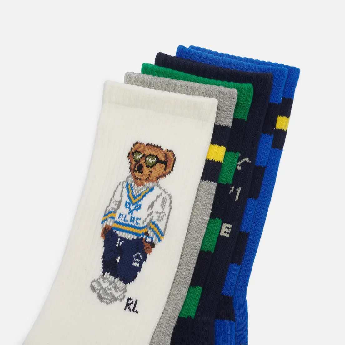 Polo Ralph Lauren Комплект носков Polo Bear Cotton-Blend Crew 6-Pack