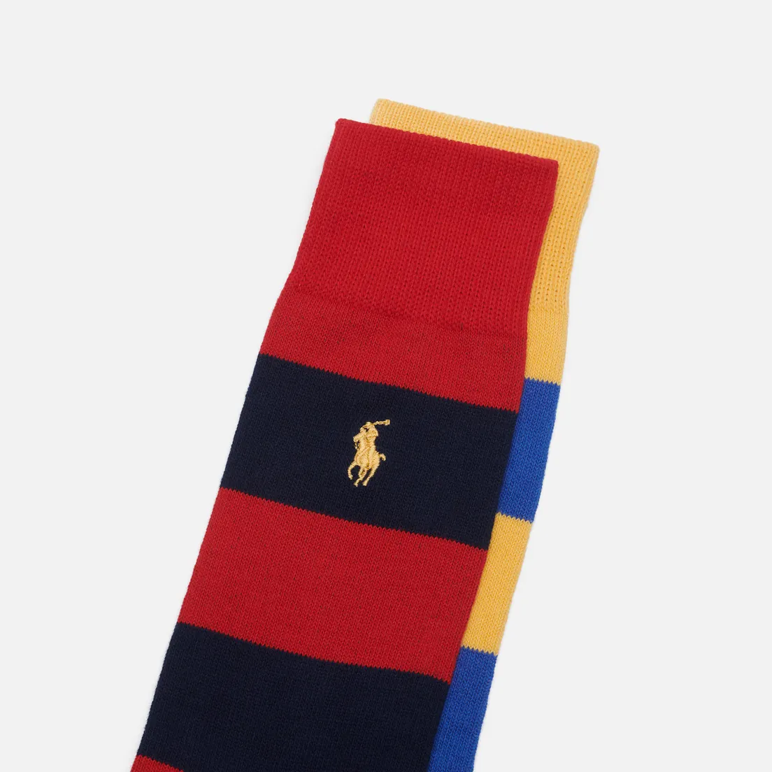 Polo Ralph Lauren Комплект носков Rugby Sripe 2 Crew 2-Pack