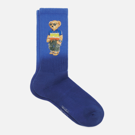   Brandshop Носки Polo Ralph Lauren Polo Bear Cotton-Blend Crew, цвет синий, размер 43-46 EU