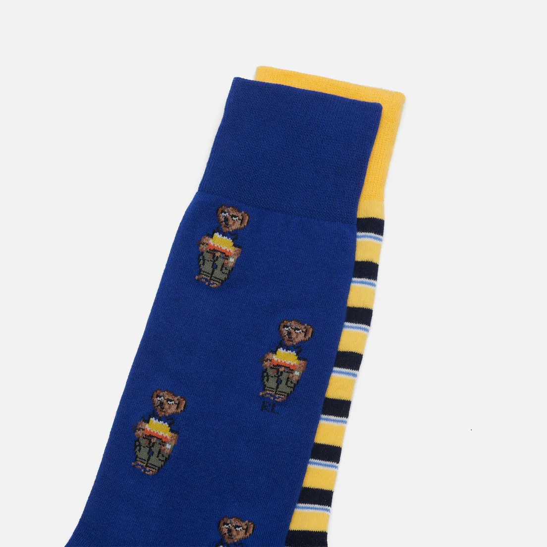 Polo Ralph Lauren Комплект носков Polo Bear & Stripe Crew 2-Pack