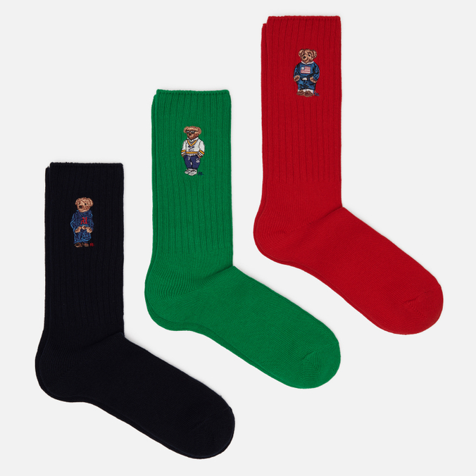 Комплект носков Polo Ralph Lauren Polo Bear Crew Gift Box 3-Pack