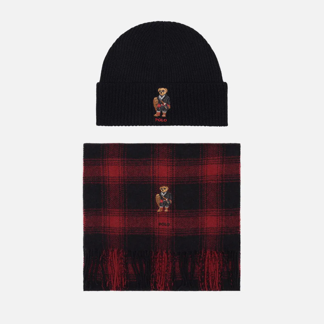 Polo Ralph Lauren Подарочный набор Holiday Bear Beanie & Scarf Gift Box