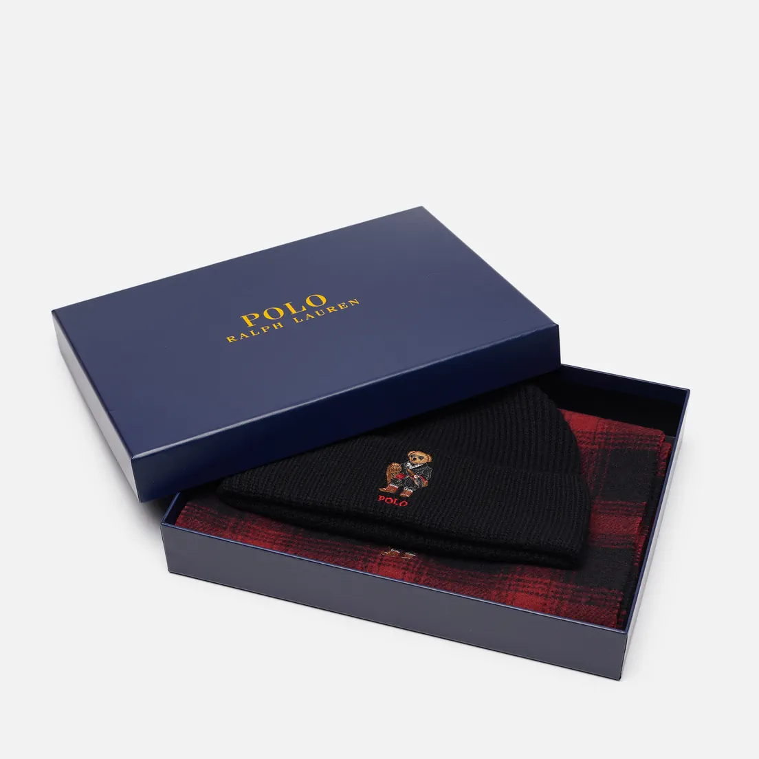Polo Ralph Lauren Подарочный набор Holiday Bear Beanie & Scarf Gift Box
