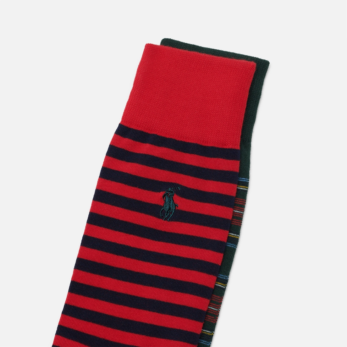 Polo Ralph Lauren Комплект носков Holiday Plaid & Stripe Crew 2-Pack