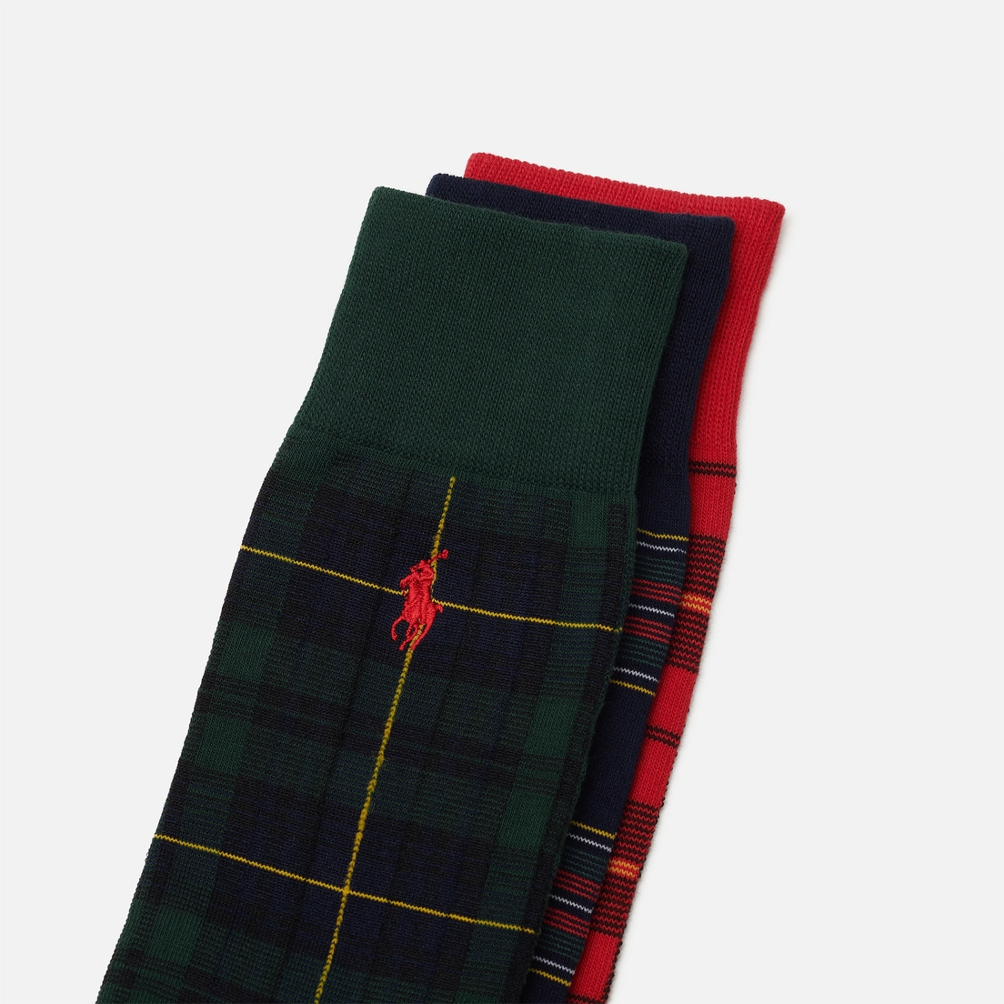 Polo Ralph Lauren Комплект носков Tartan Gift Box 3-Pack
