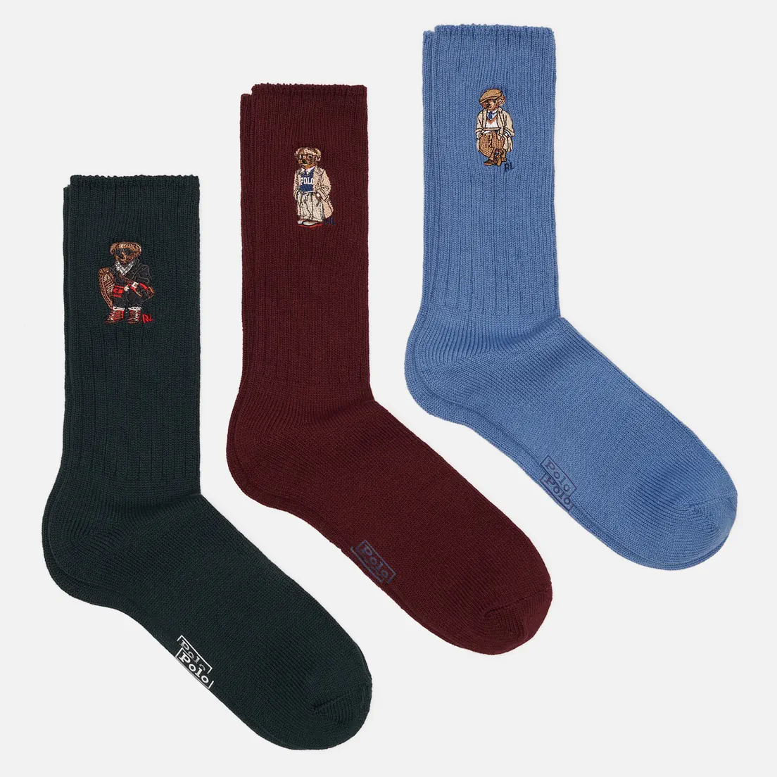 Polo Ralph Lauren Комплект носков Seasonal Bear Gift Box 3-Pack