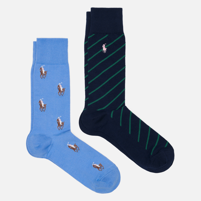 Комплект носков Polo Ralph Lauren All Over PLR Crew 2-Pack