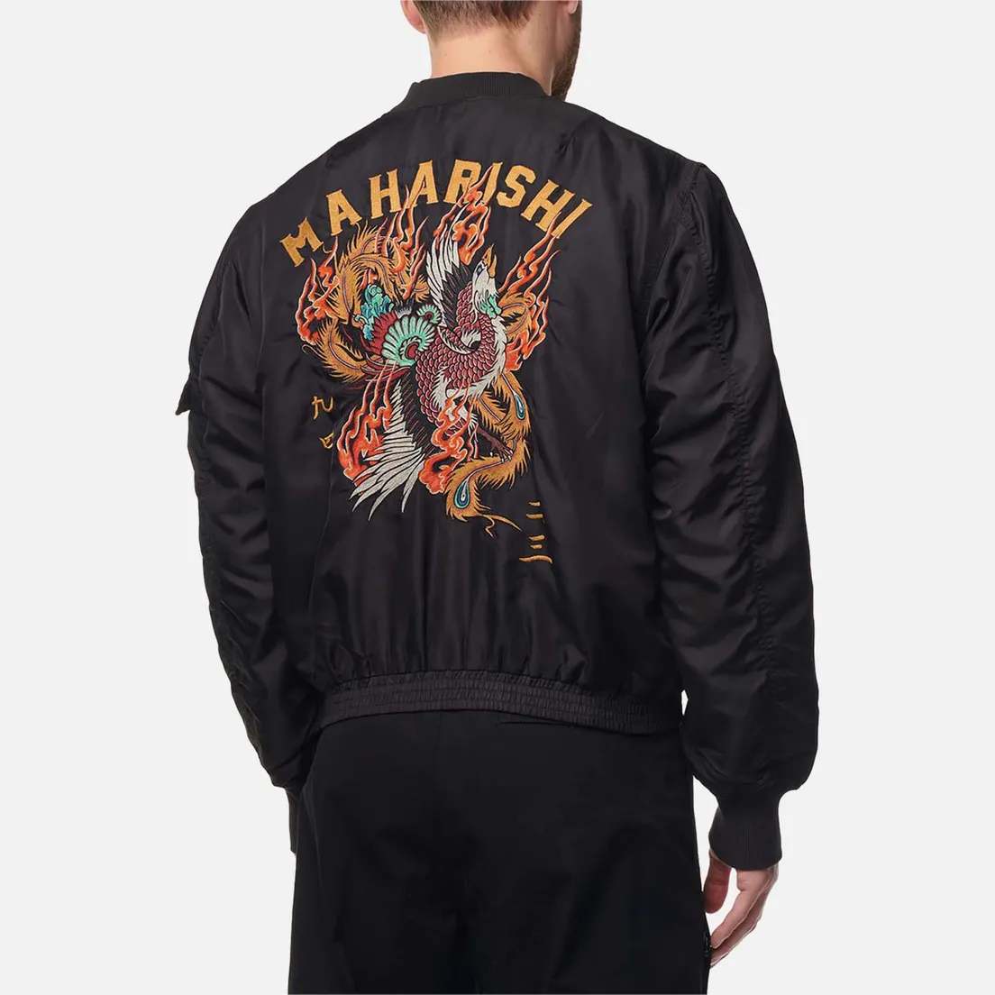 maharishi Мужская куртка бомбер Fire Phoenix MA-1 Flight