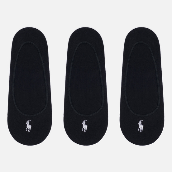 Комплект носков Polo Ralph Lauren Ultralow Liner 3-Pack Black
