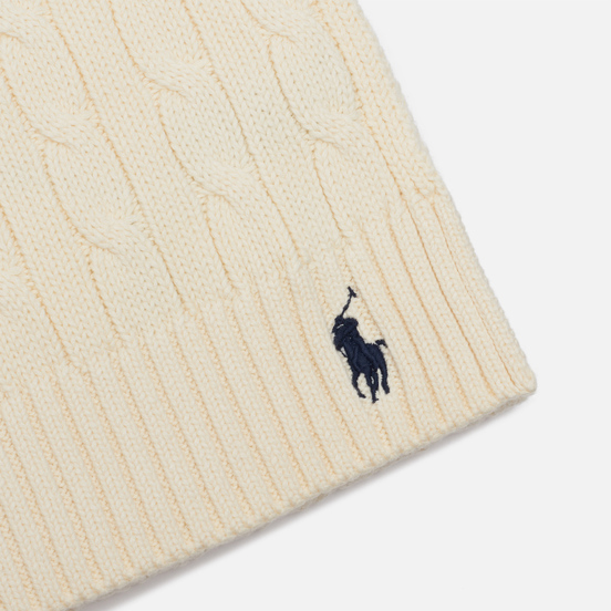 Шарф Polo Ralph Lauren Cable-Knit Cotton Clubhouse Cream