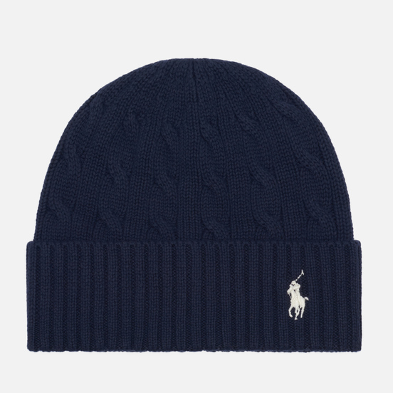 Шапка Polo Ralph Lauren Cable Cotton Cold Weather Hunter Navy