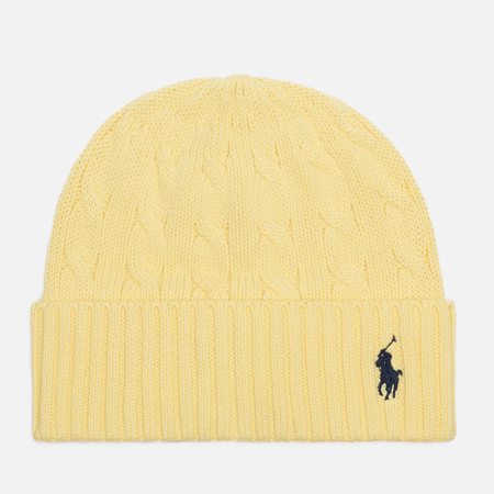 Шапка Polo Ralph Lauren Cable Cotton Cold Weather, цвет жёлтый