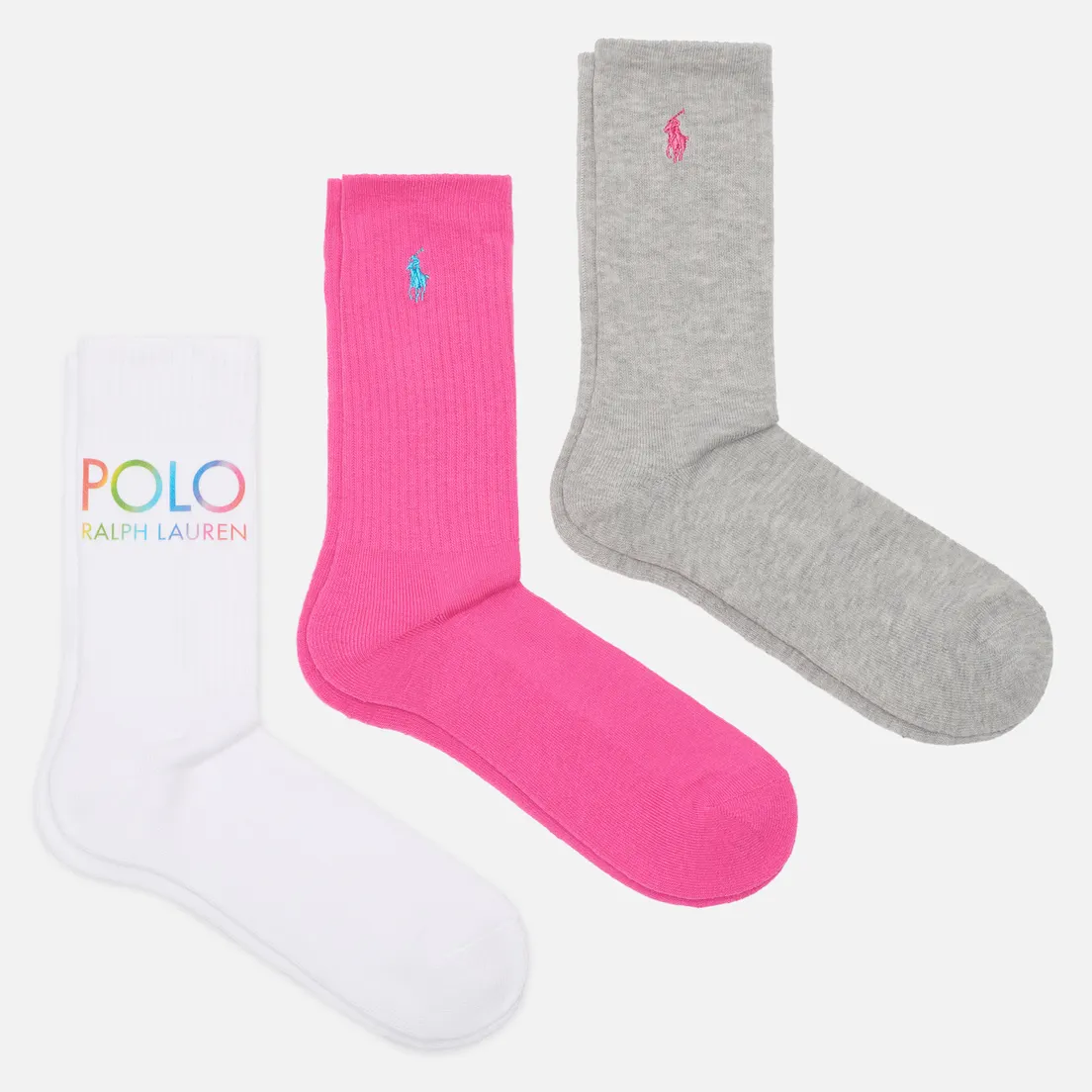 Polo Ralph Lauren Комплект носков Logo/Embroidered Polo Pony Crew 3-Pack