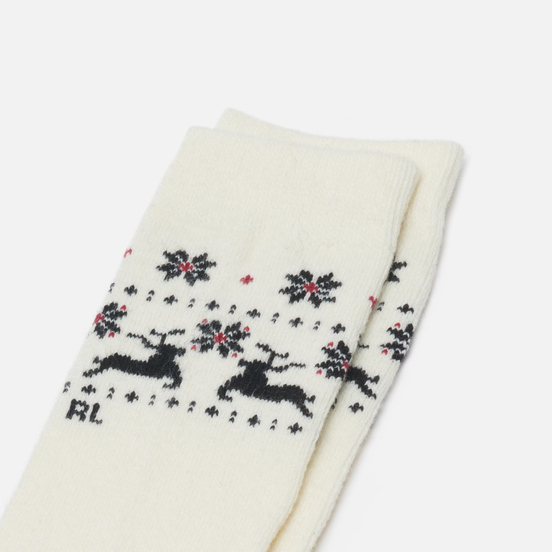 Носки Polo Ralph Lauren Deer Border Single Crew Ivory