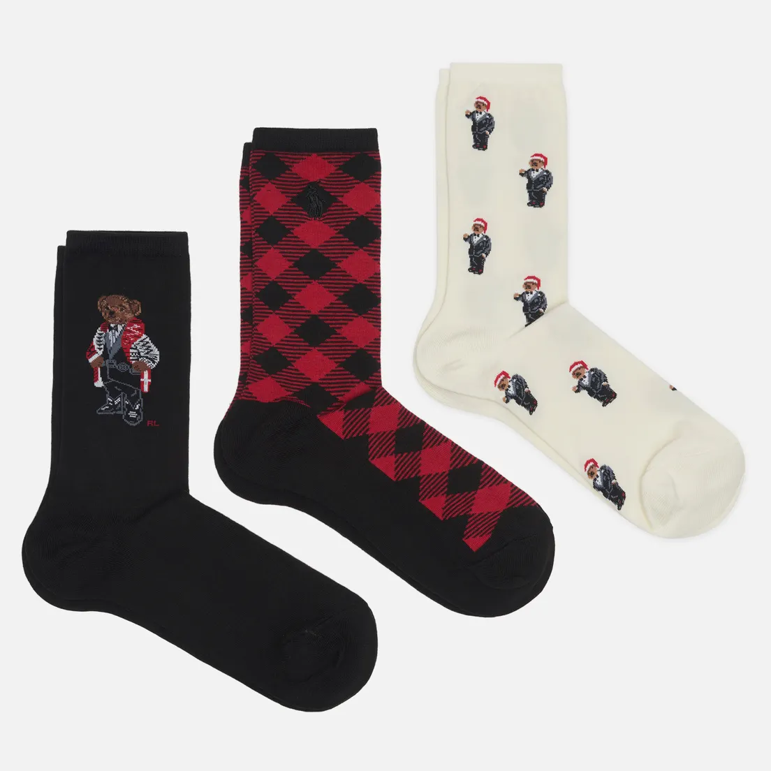 Polo Ralph Lauren Комплект носков Tuxedo Polo Bear 3-Pack Gift Box