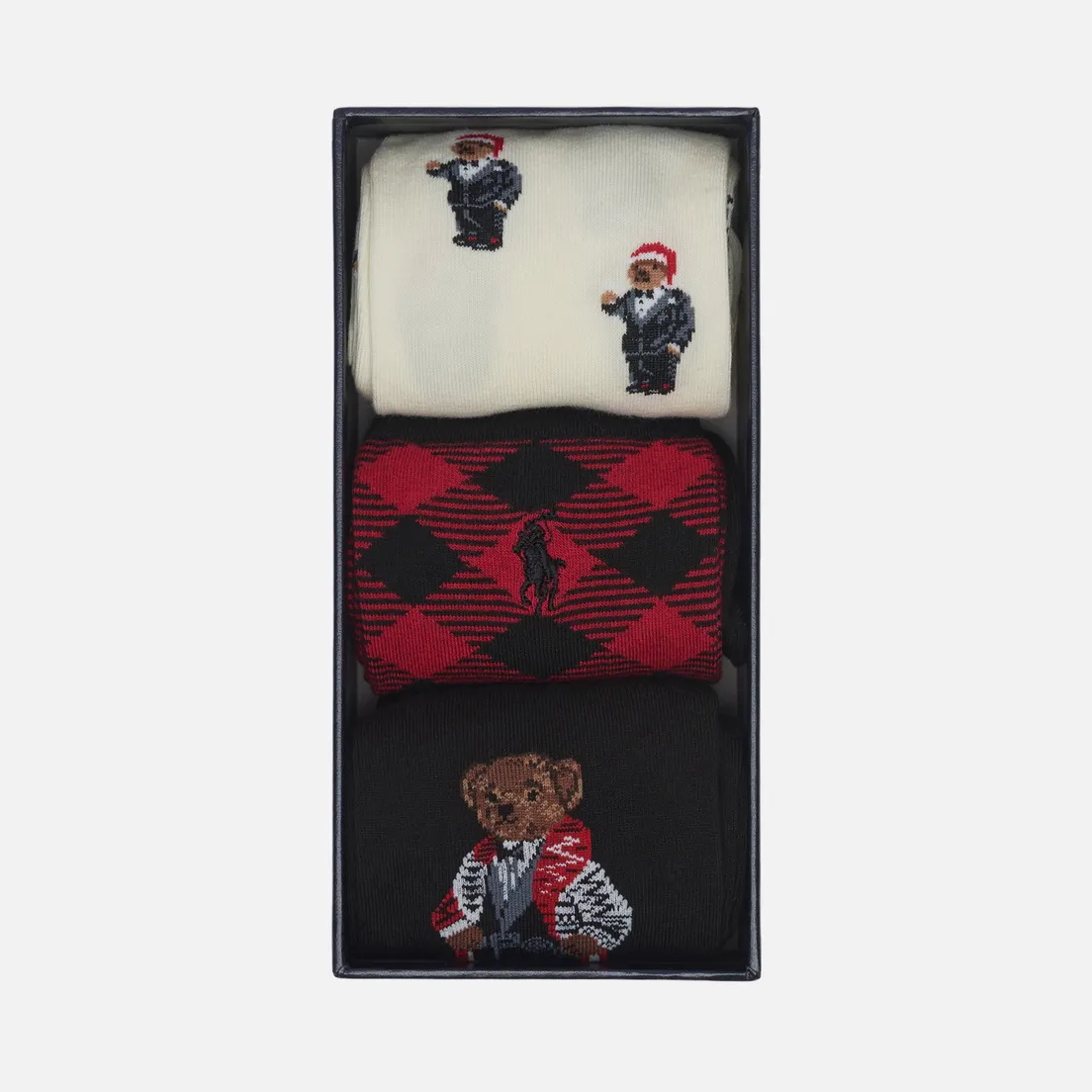 Polo Ralph Lauren Комплект носков Tuxedo Polo Bear 3-Pack Gift Box