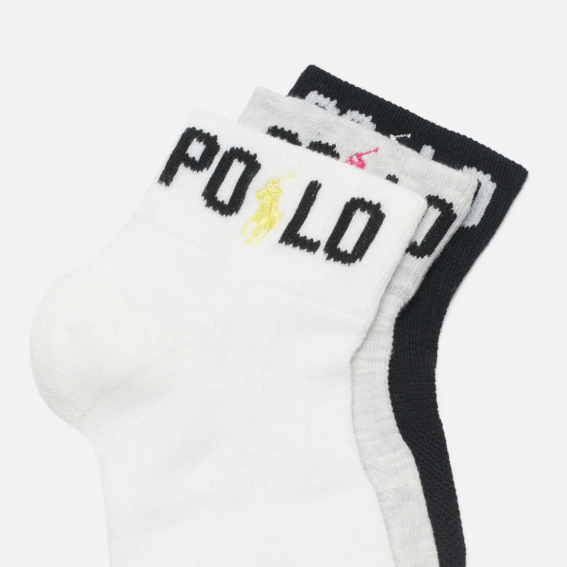 Polo Ralph Lauren Комплект носков Multi Quarter Polo Ankle 3-Pack