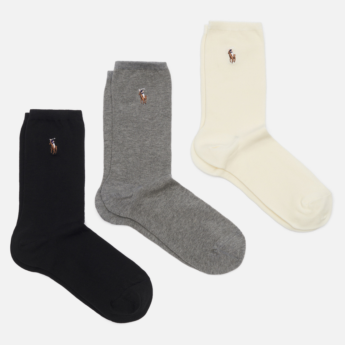 Polo Ralph Lauren Комплект носков Signature Pony Crew 3-Pack
