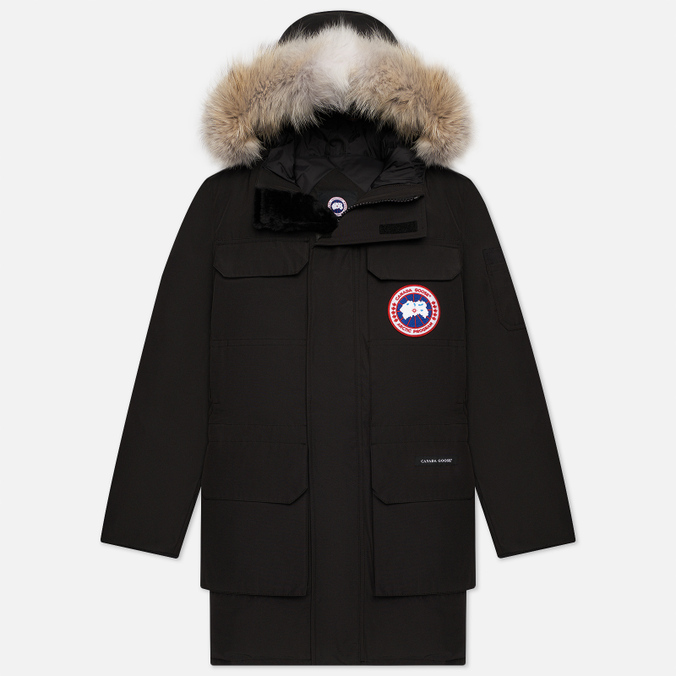 Мужская куртка парка Canada Goose, цвет чёрный, размер XS