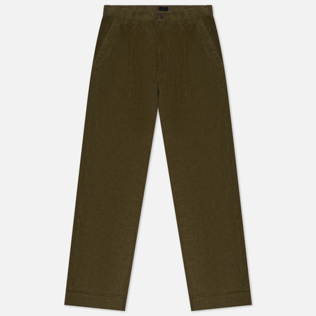 Мужские брюки maharishi Hemp Corduroy Loose Chino, цвет оливковый, размер XL