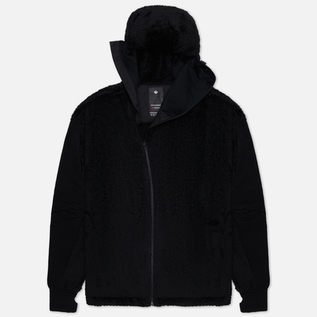 фото Мужская флисовая куртка maharishi polartec high loft zip hooded, цвет чёрный, размер s
