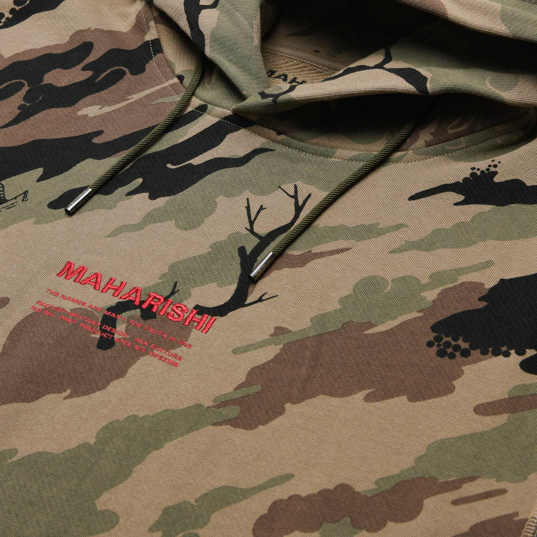 maharishi Мужская толстовка Miltype Camo Embroidered Hoodie