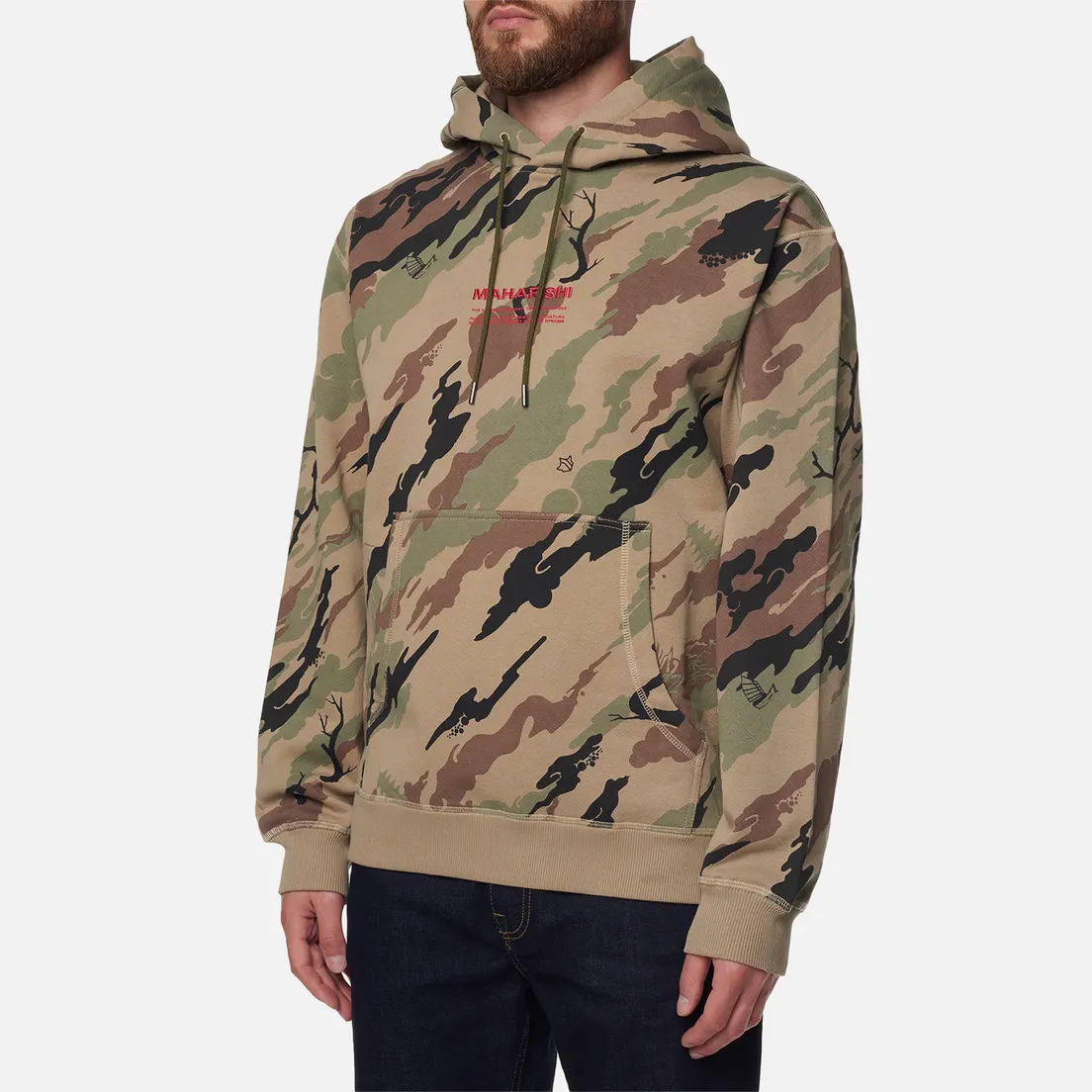 maharishi Мужская толстовка Miltype Camo Embroidered Hoodie