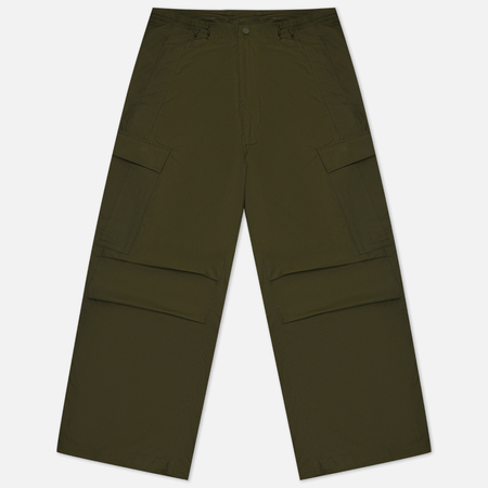 фото Мужские брюки maharishi oversized tobi cargo snocord, цвет зелёный, размер s