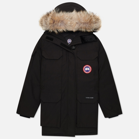 Женская куртка парка Canada Goose Expedition, цвет чёрный, размер M
