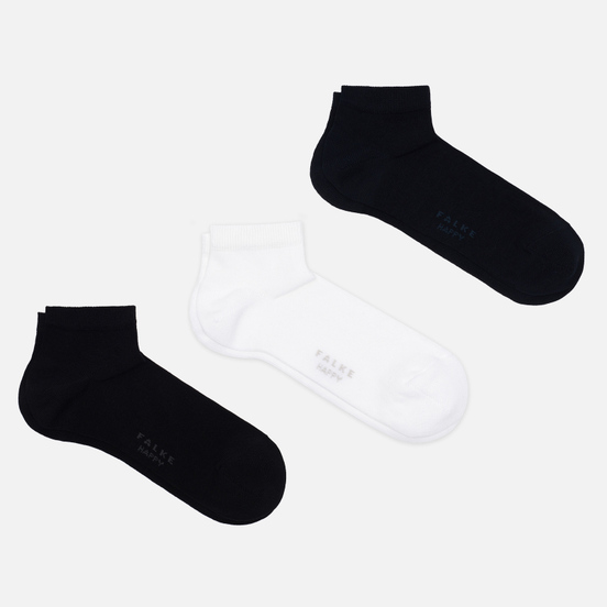 Комплект носков Falke 3-Pack Happy Box Black/Navy/White