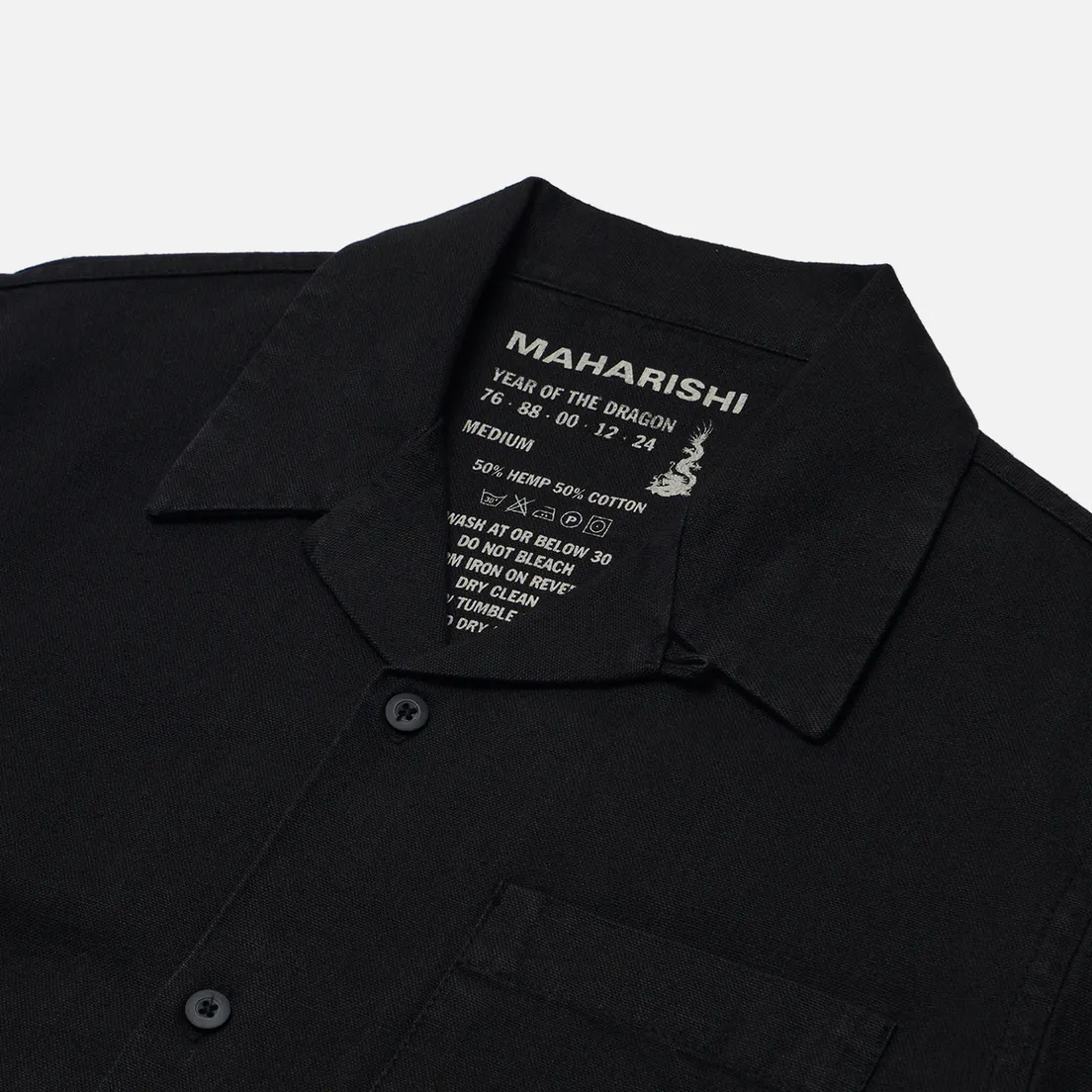 maharishi Мужская рубашка Hemp Camp Collar