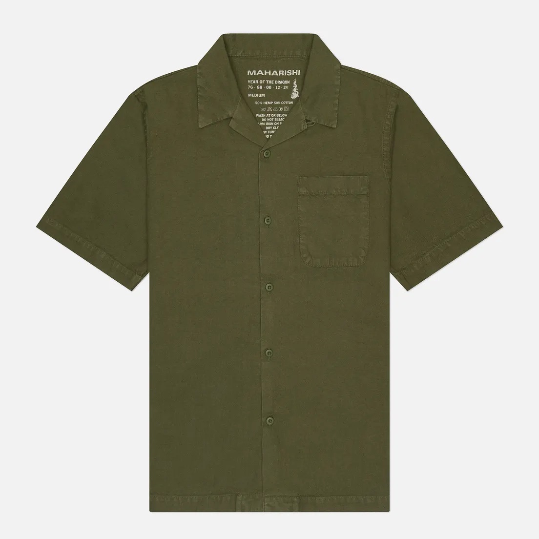 maharishi Мужская рубашка Hemp Camp Collar