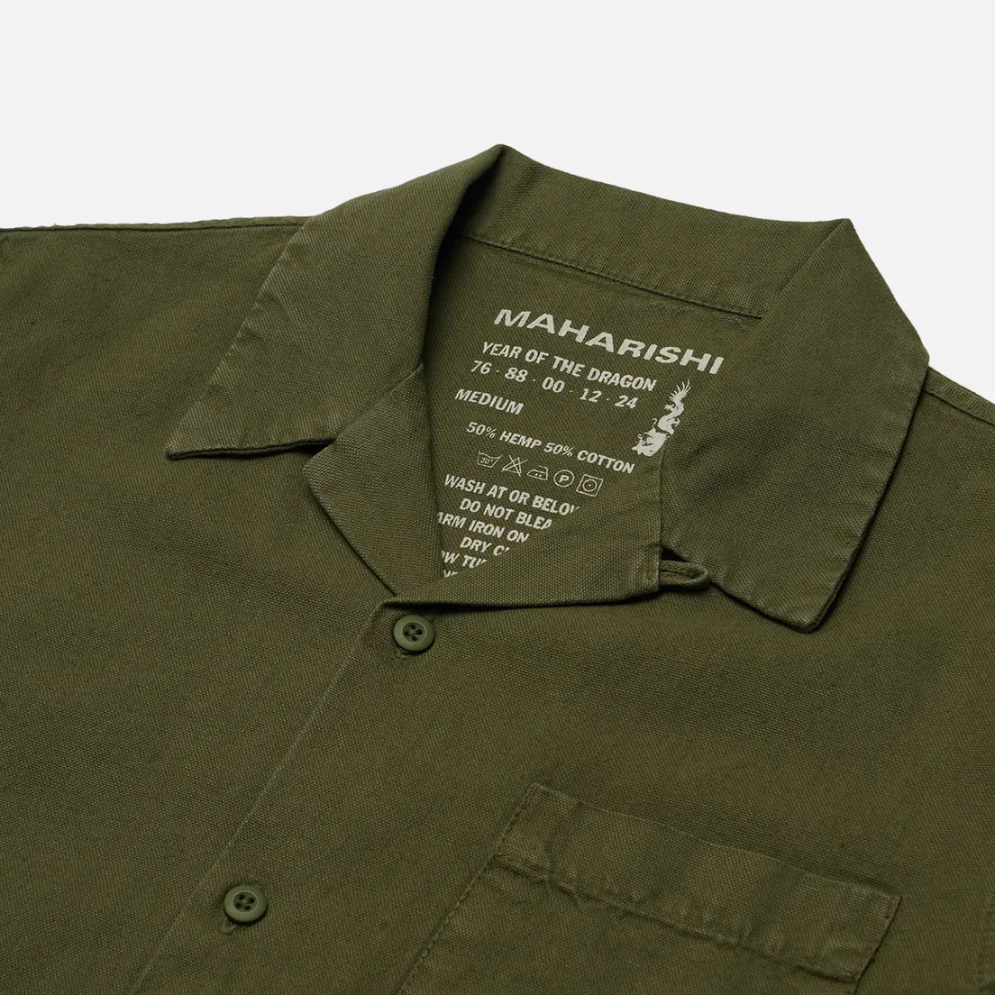 maharishi Мужская рубашка Hemp Camp Collar