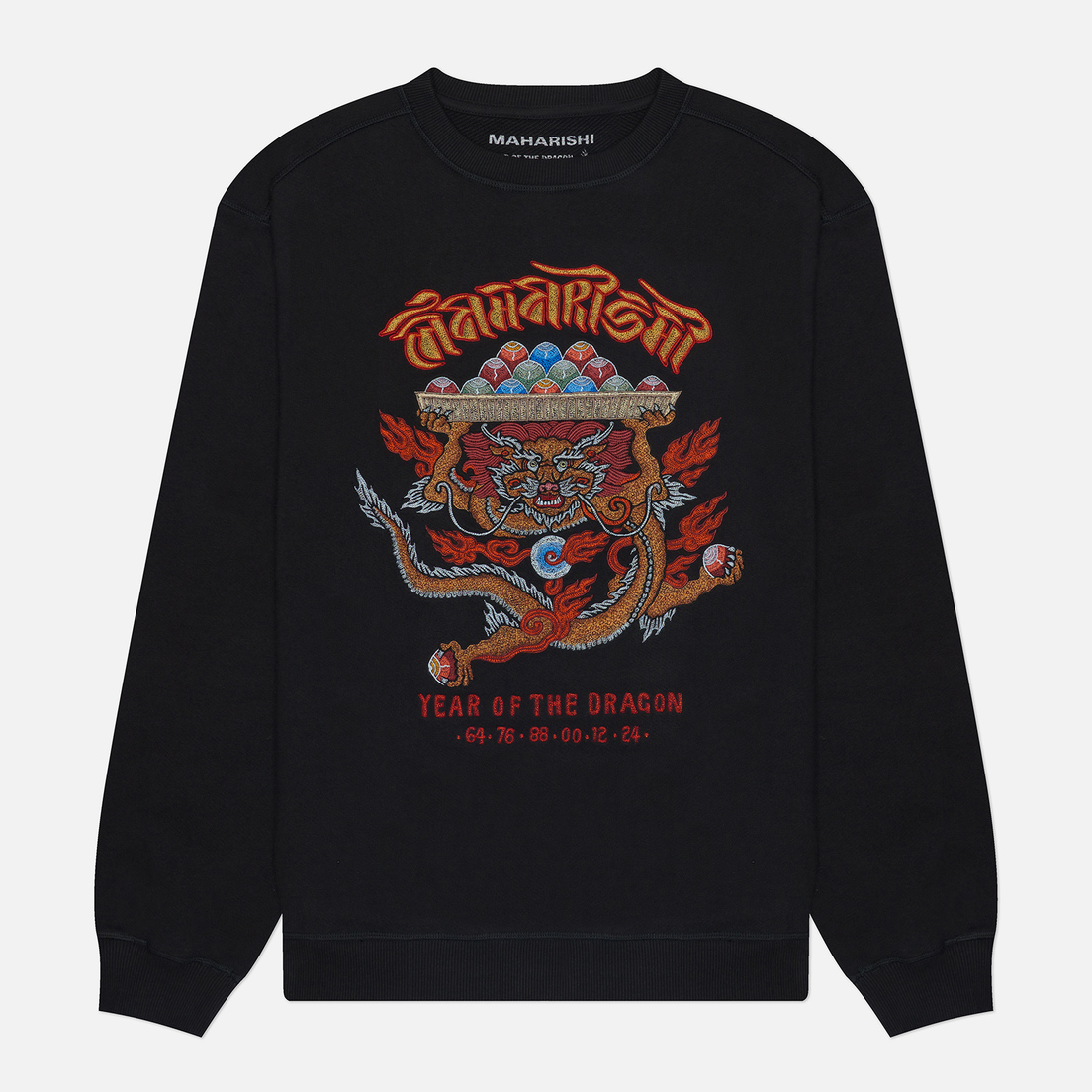 maharishi Мужская толстовка x Tashi Mannox Abundance Dragon Crew Neck