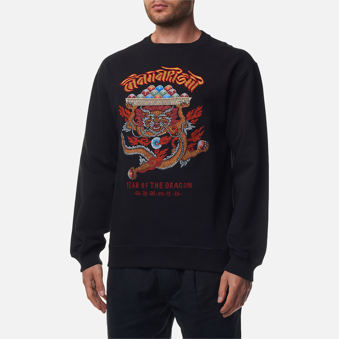 maharishi Мужская толстовка x Tashi Mannox Abundance Dragon Crew Neck